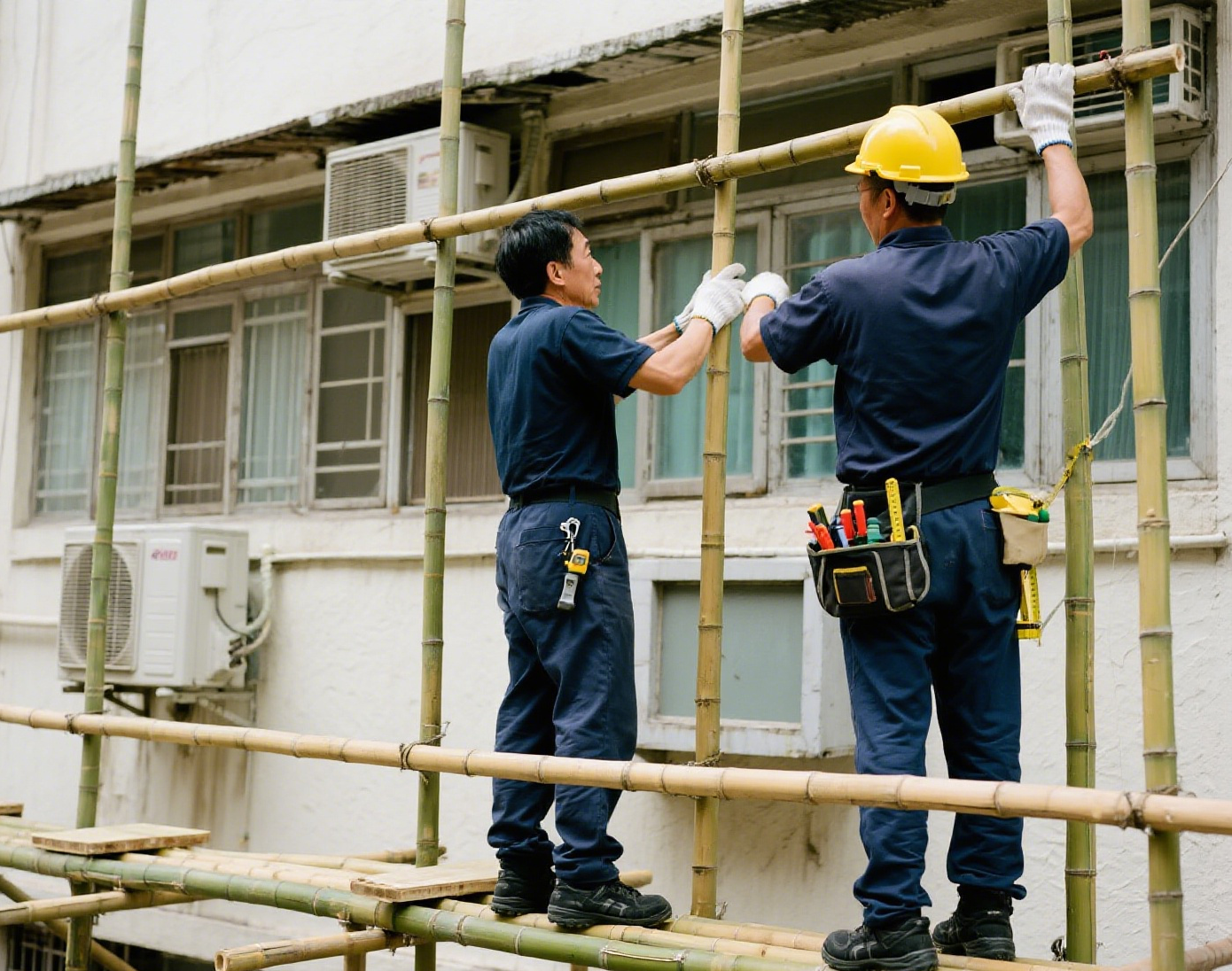 两位工人在搭建竹棚.png 两位工人在搭建竹棚.png